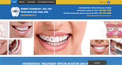 Desktop Screenshot of orthodonticschestercounty.com
