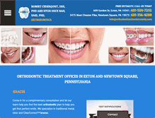 Tablet Screenshot of orthodonticschestercounty.com